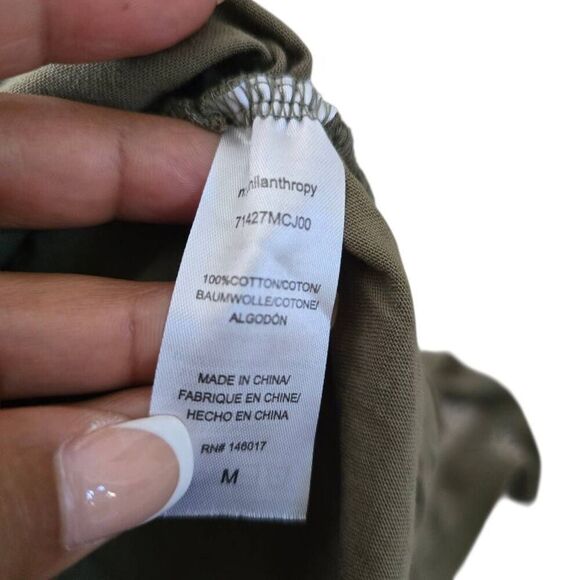 n: philanthropy x Revolve Charley Mini Dress Medium Women's Martini Olive Preppy - Picture 9 of 10